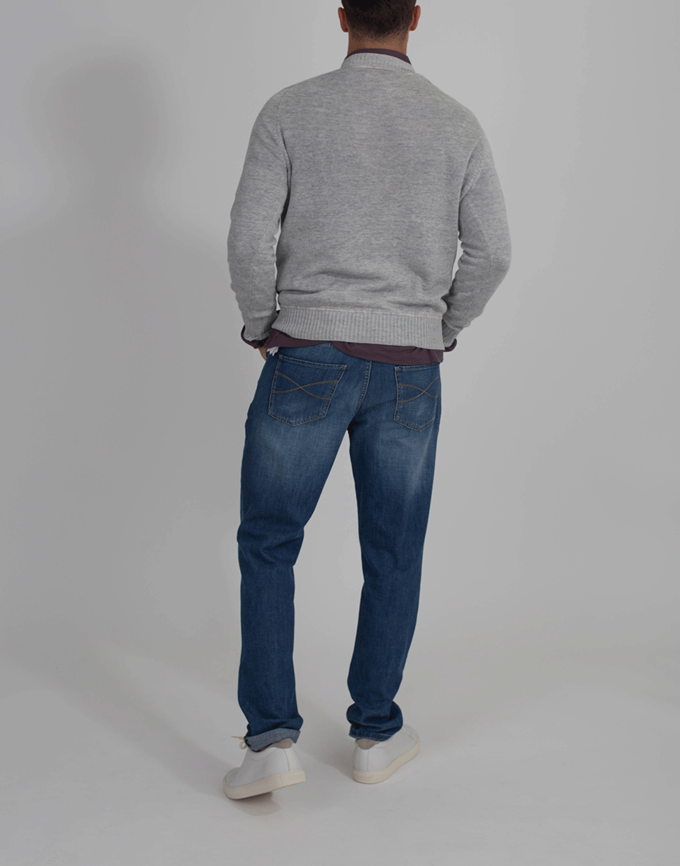 BRUNELLO CUCINELLI-Linen Athletic Sweater-