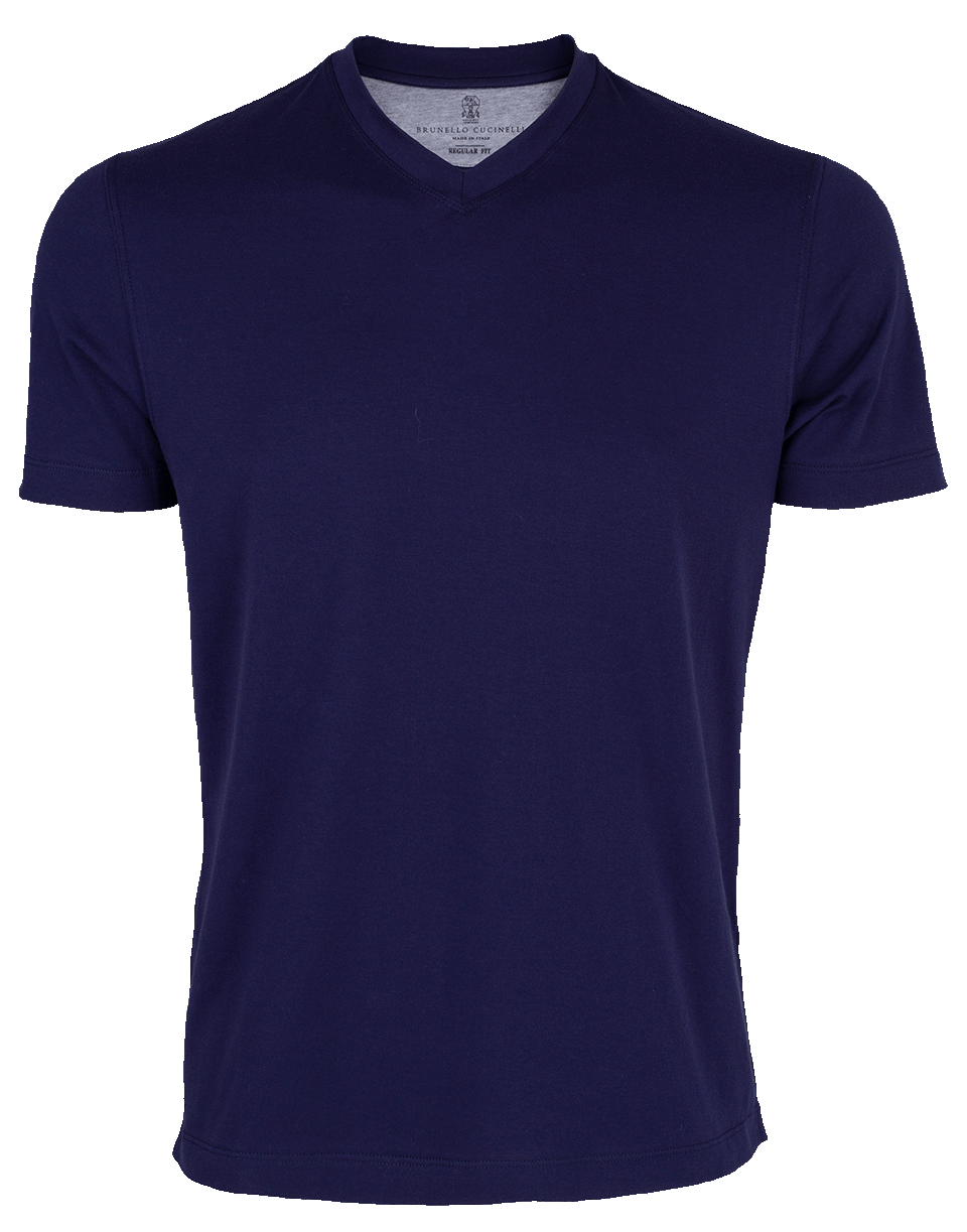 BRUNELLO CUCINELLI-V-Neck T-Shirt-