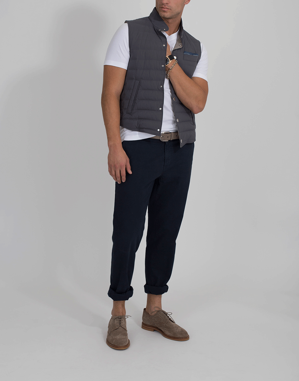 BRUNELLO CUCINELLI-V Neck T-Shirt-