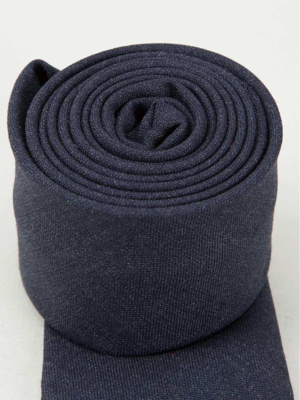 BRUNELLO CUCINELLI-Solid Wool Tie-BLUE