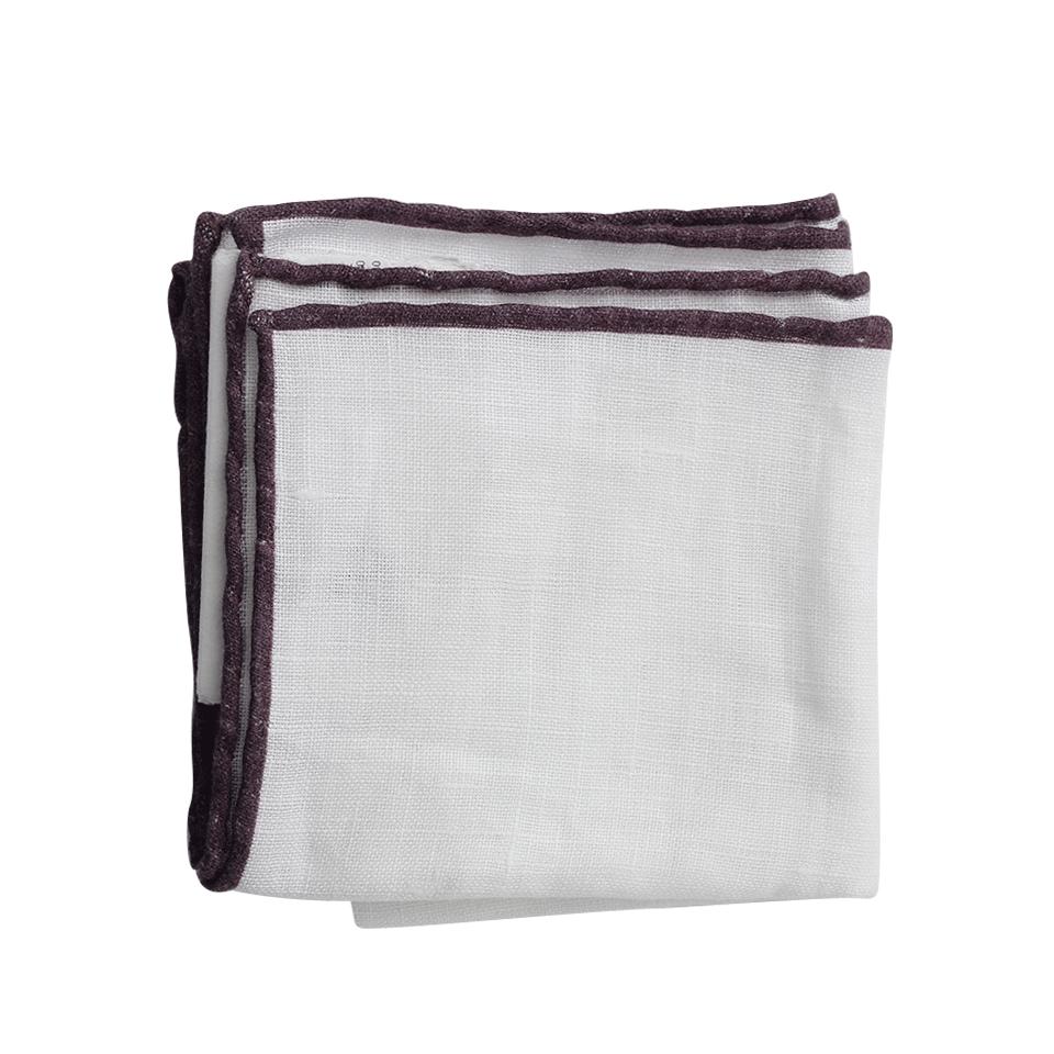 BRUNELLO CUCINELLI-Tipped Pocket Square-CG440