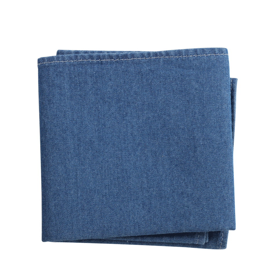 BRUNELLO CUCINELLI-Chambray Pocket Square-CHAMBRAY