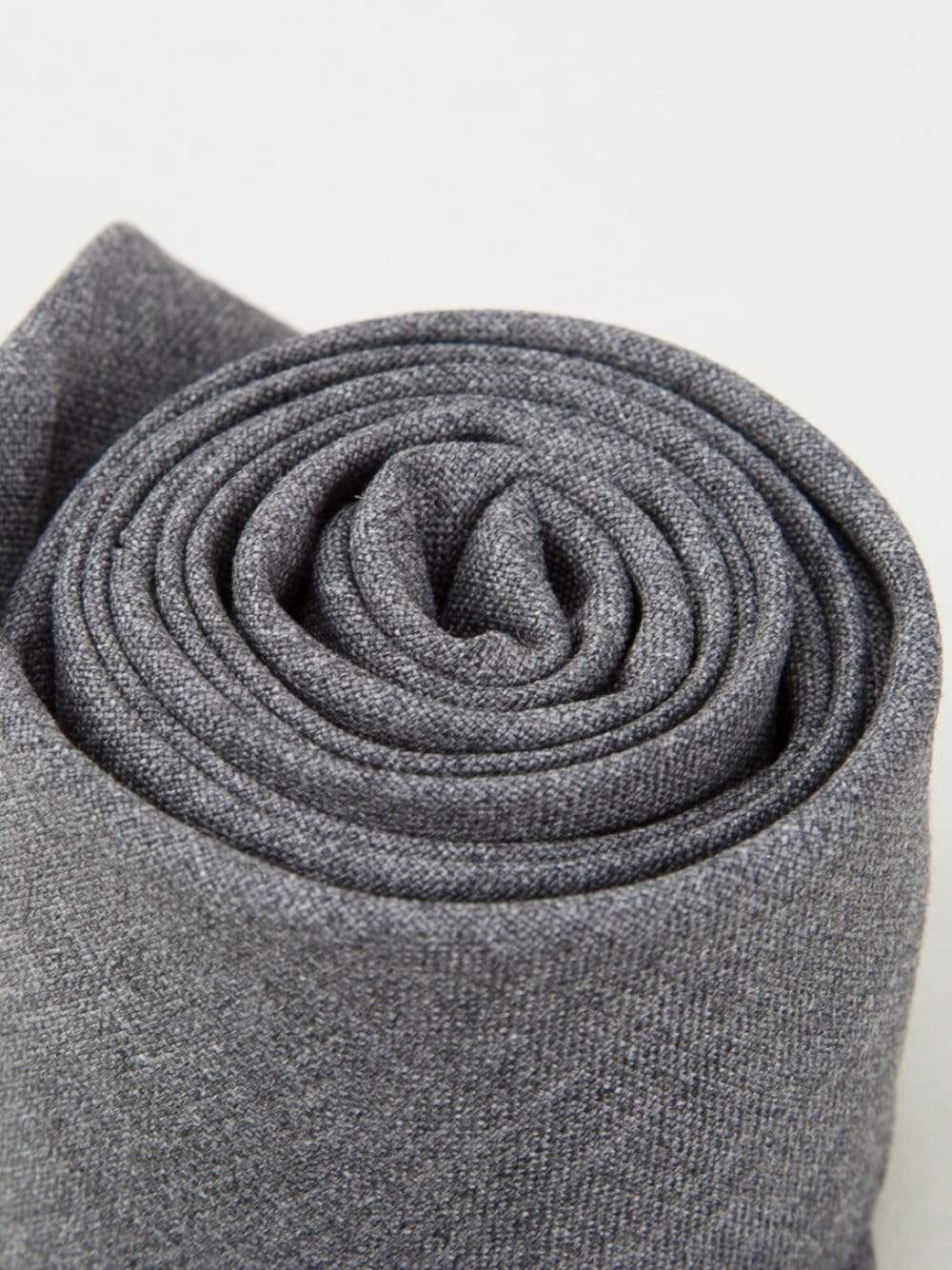 BRUNELLO CUCINELLI-Solid Wool Tie-GRAY