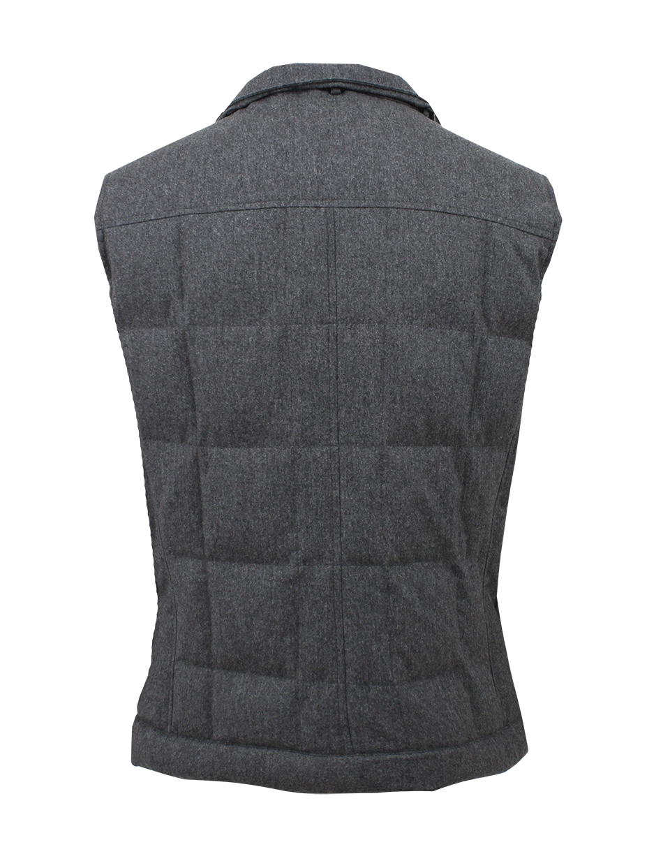 BRUNELLO CUCINELLI-Men’s Flannel Padded Vest-