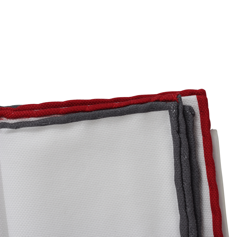 BRUNELLO CUCINELLI-Two-Tone Tipped Pocket Square-WHITE