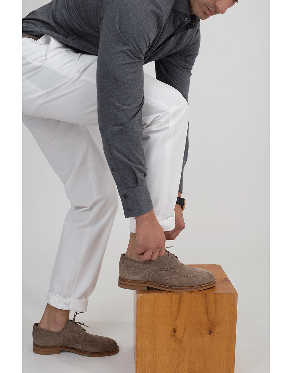 BRUNELLO CUCINELLI-Suede Wingtip-