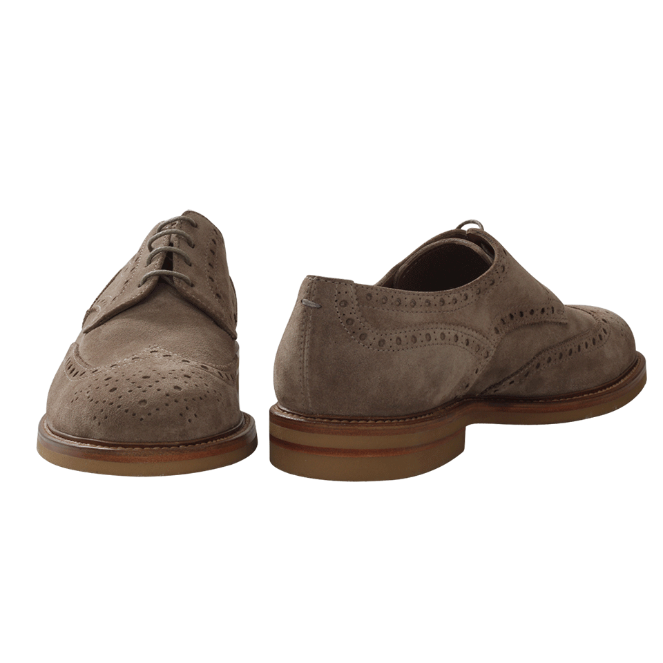 BRUNELLO CUCINELLI-Suede Wingtip-