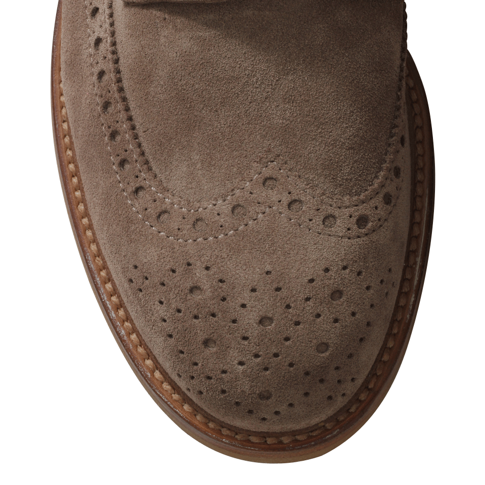 BRUNELLO CUCINELLI-Suede Wingtip-