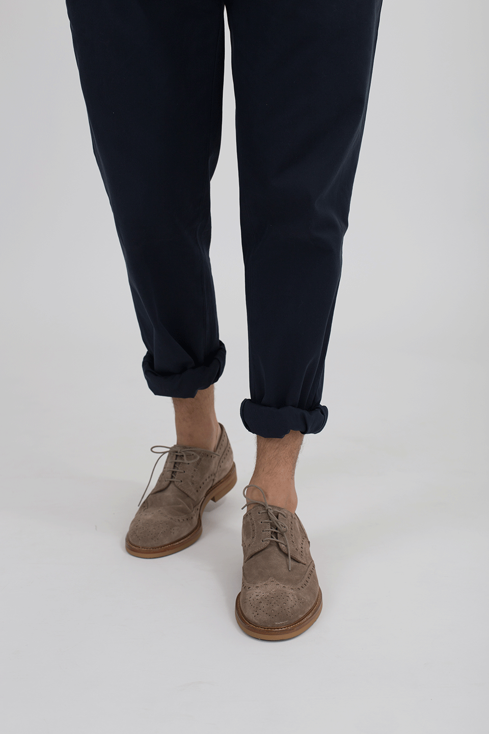 BRUNELLO CUCINELLI-Suede Wingtip-
