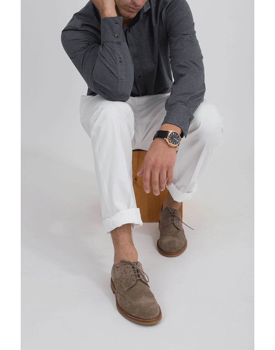 BRUNELLO CUCINELLI-Suede Wingtip-