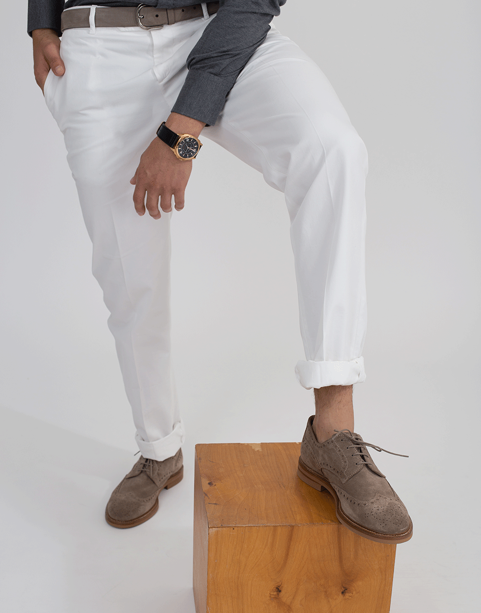 BRUNELLO CUCINELLI-Suede Wingtip-