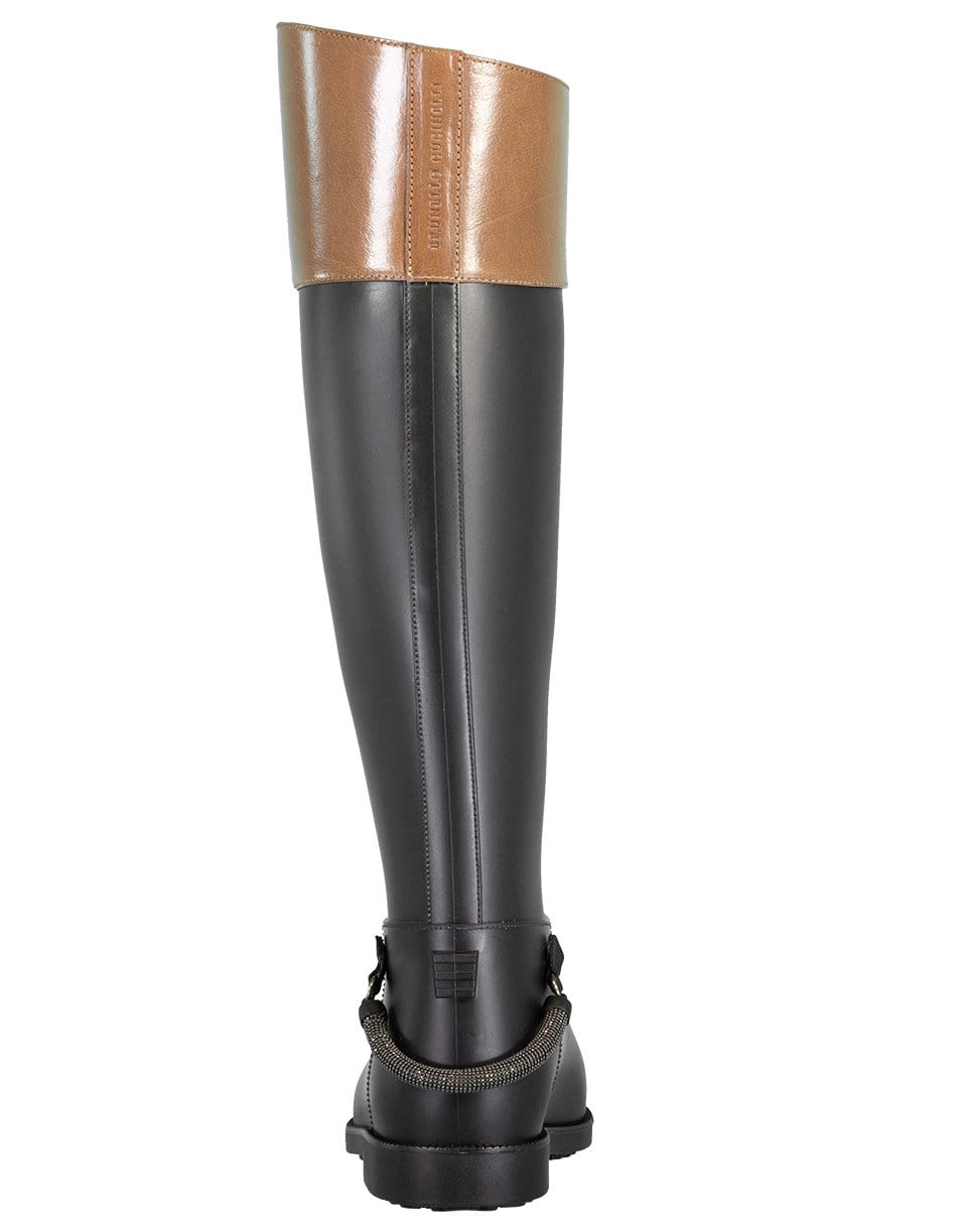 BRUNELLO CUCINELLI-Rubber Two Tone Rainboots-