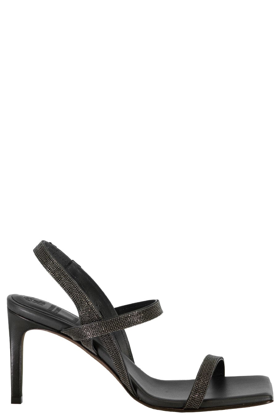 BRUNELLO CUCINELLI-Square Toe Heel With Monili-