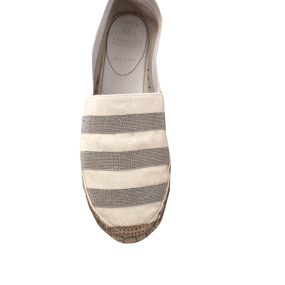 BRUNELLO CUCINELLI-Canvas Monili Espadrille-