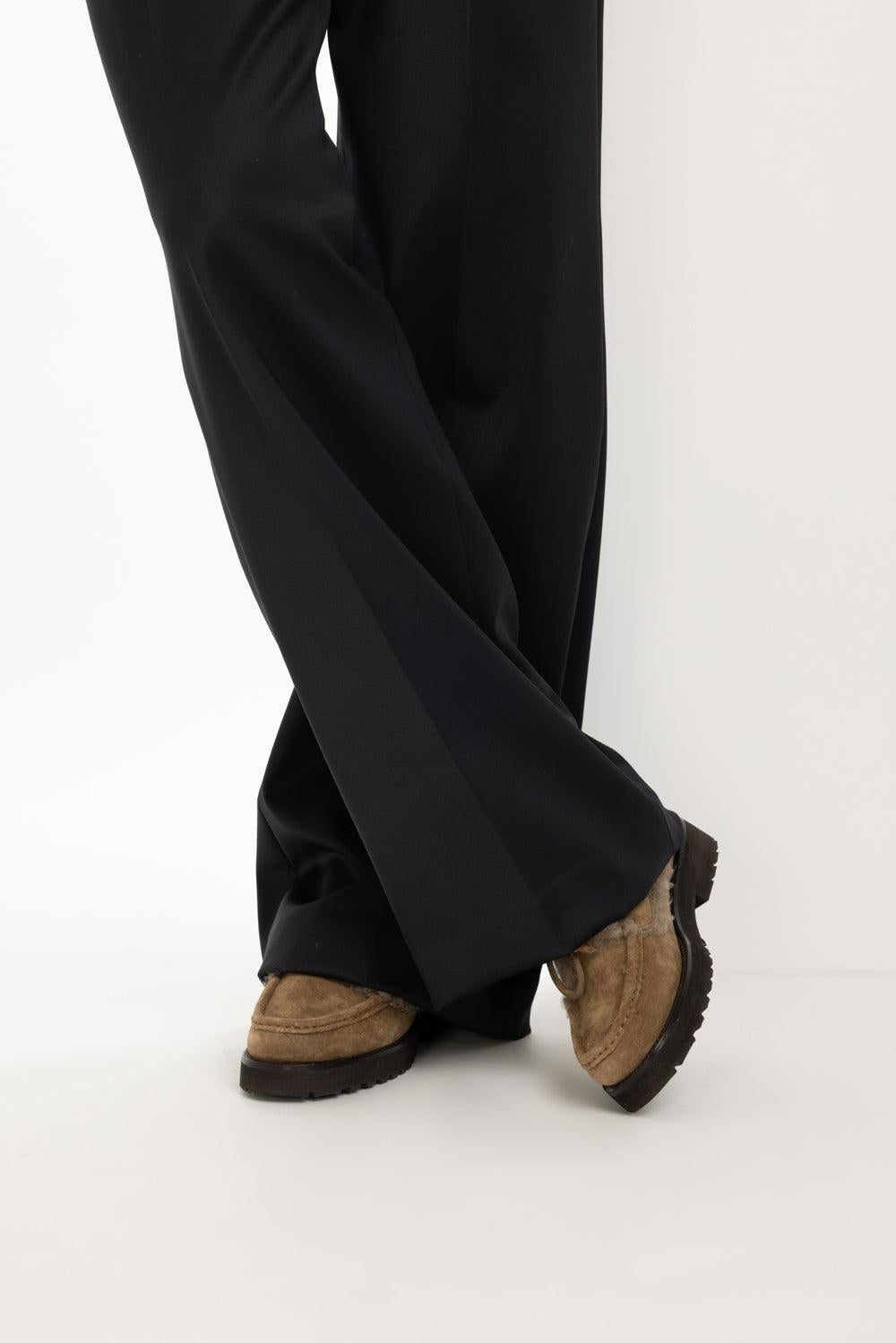 Fleece Loafer-SESAME-37-SHOEFLAT SHOE-BRUNELLO CUCINELLI