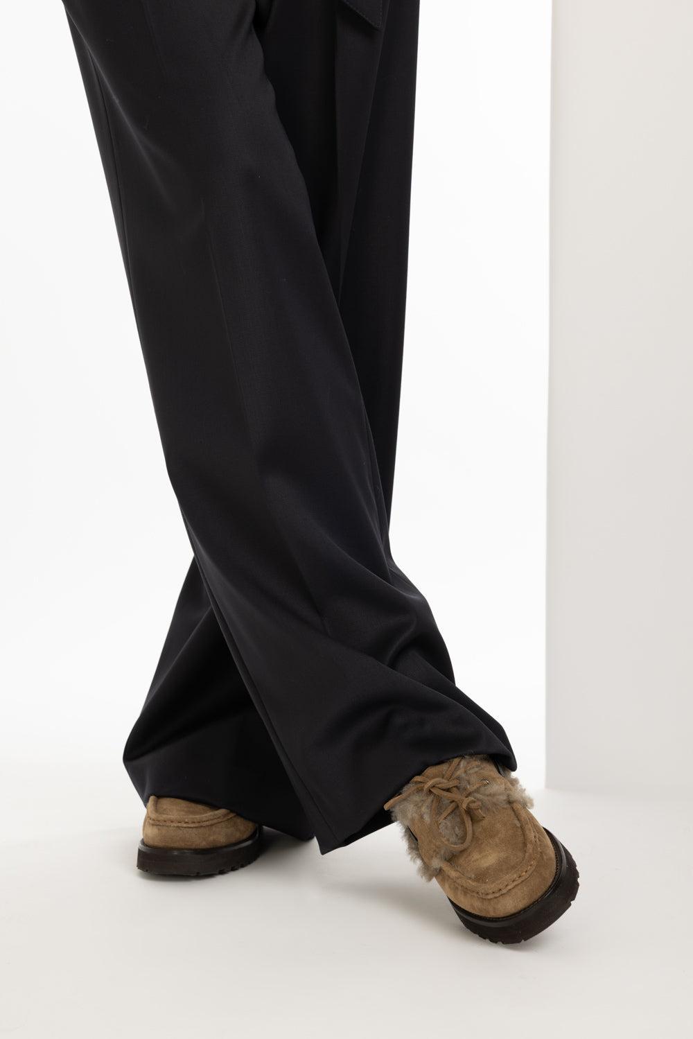 Fleece Loafer-SESAME-37-SHOEFLAT SHOE-BRUNELLO CUCINELLI