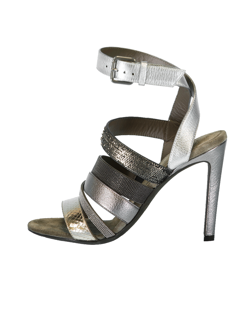 BRUNELLO CUCINELLI-Mixed Leather Stiletto-