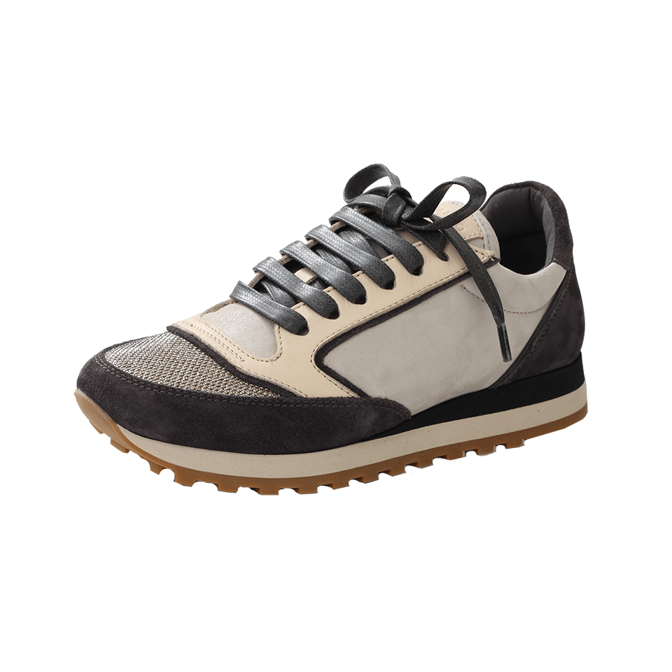 BRUNELLO CUCINELLI-Glitter Toe Sneaker-