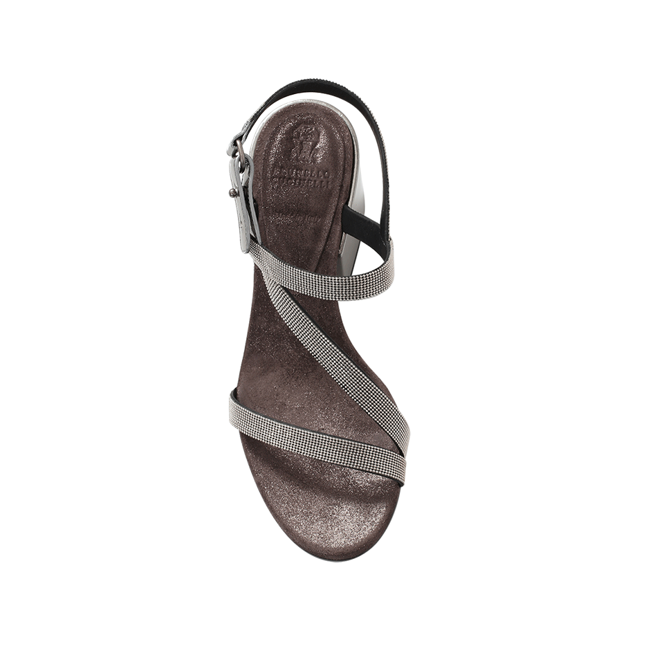 BRUNELLO CUCINELLI-Monili Strappy City Heel-
