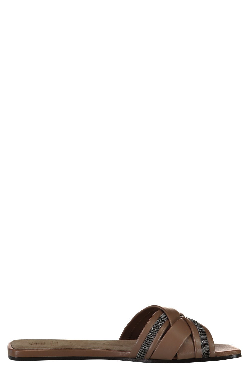 BRUNELLO CUCINELLI-Monili Braid Slides-