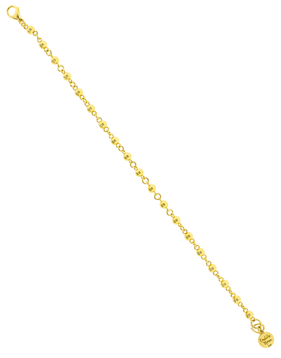 BUDDHA MAMA-Disco Ball Chain Bracelet-YELLOW GOLD