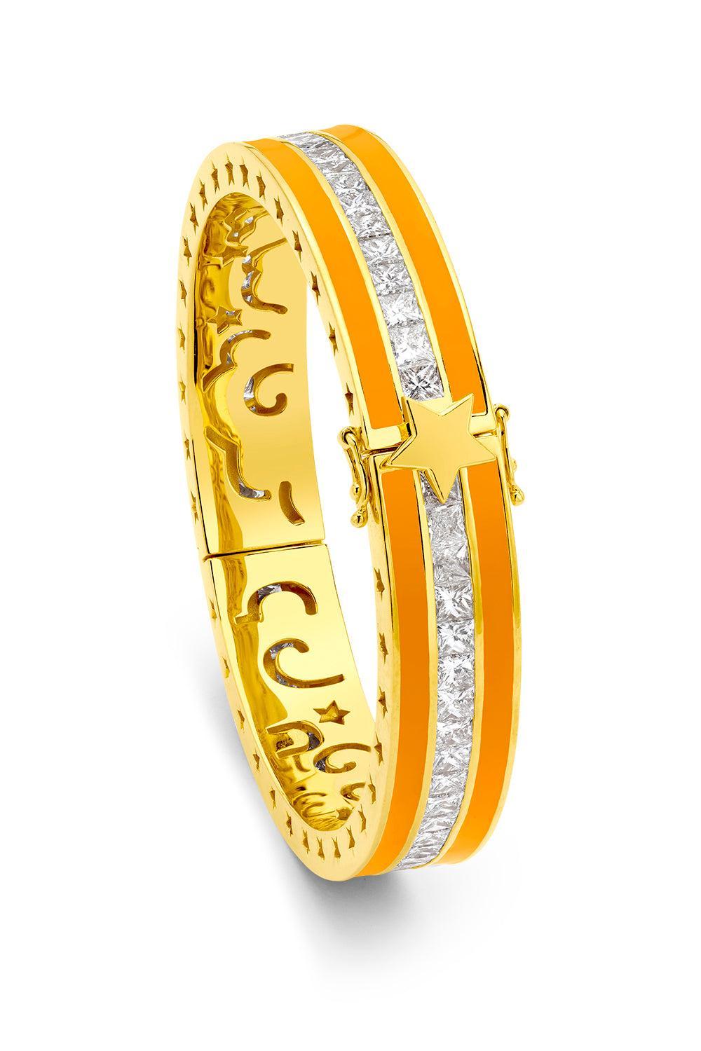 Rainbow Sapphire Clementine Bracelet-YELLOW GOLD-JEWELRYFINE JEWELBRACELET O-BUDDHA MAMA