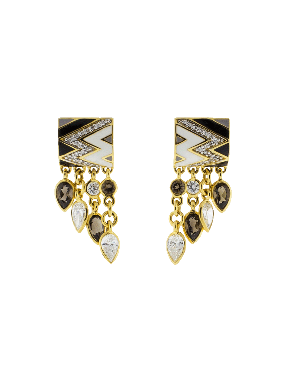 BUDDHA MAMA-Enamel Earrigns Set-YELLOW GOLD