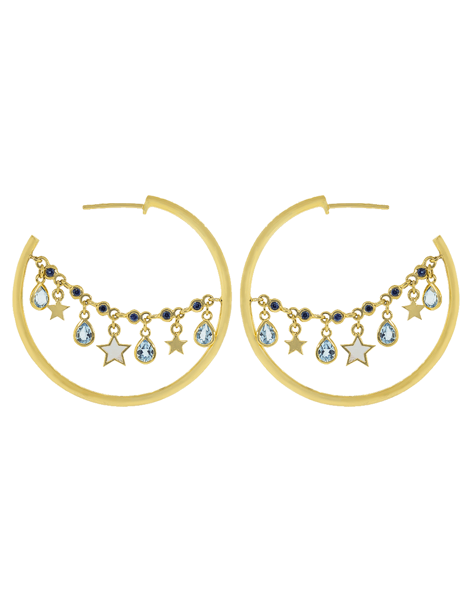 BUDDHA MAMA-Small Lantern Hoop Earrings-YELLOW GOLD