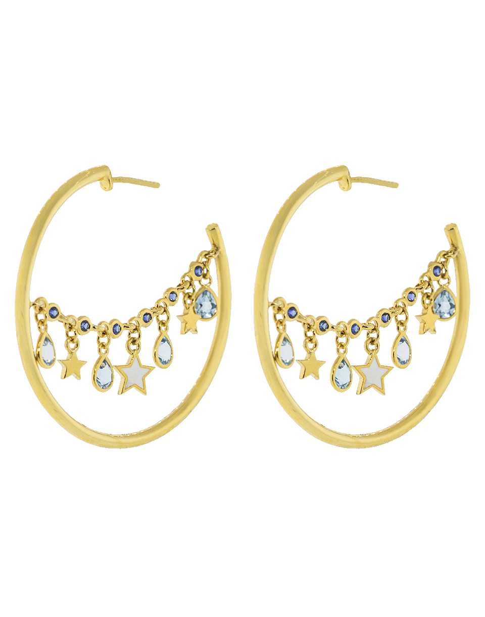 BUDDHA MAMA-Small Lantern Hoop Earrings-YELLOW GOLD