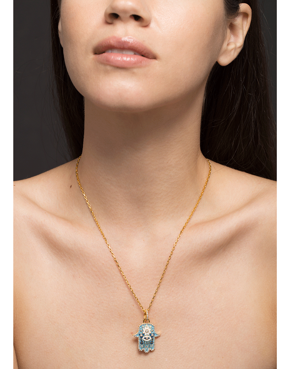 BUDDHA MAMA-Cable Chain Necklace-YELLOW GOLD