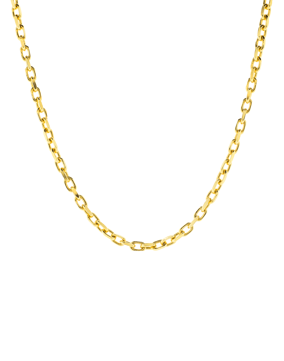 BUDDHA MAMA-Diamond Cable Chain Necklace-YELLOW GOLD