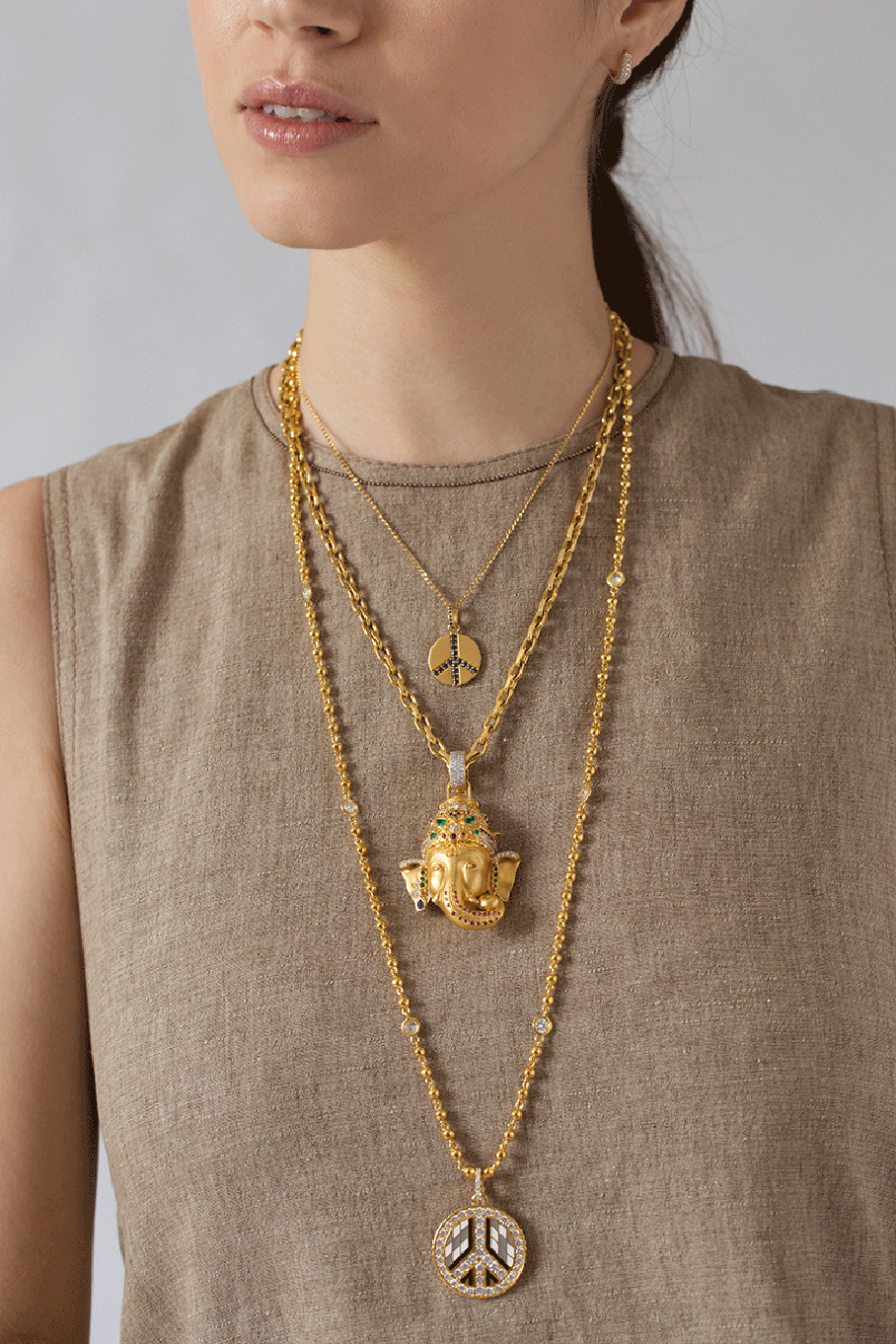 BUDDHA MAMA-Diamond Cut Cable Chain-YELLOW GOLD