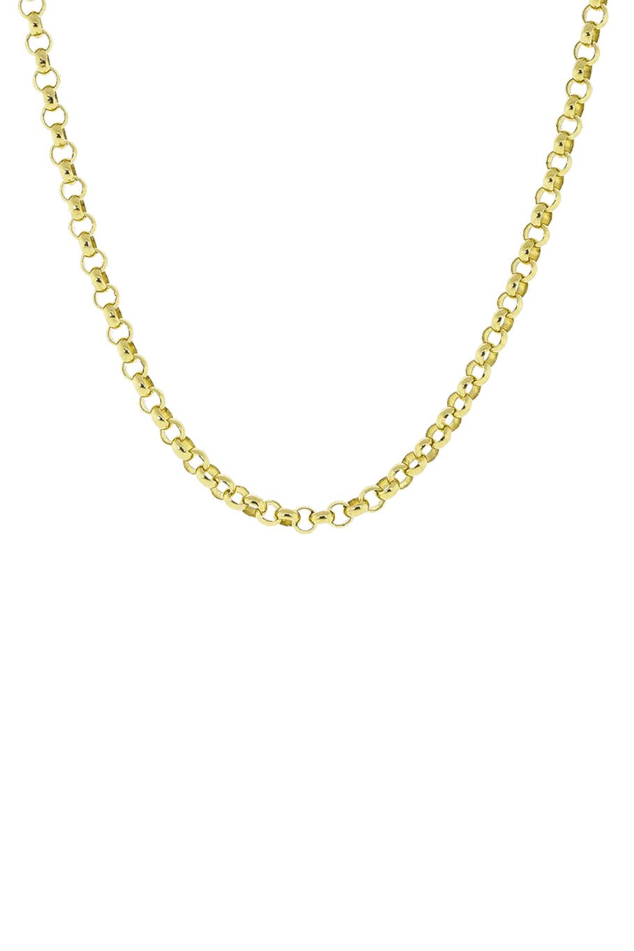 BUDDHA MAMA-Rolo Chain Necklace-YELLOW GOLD
