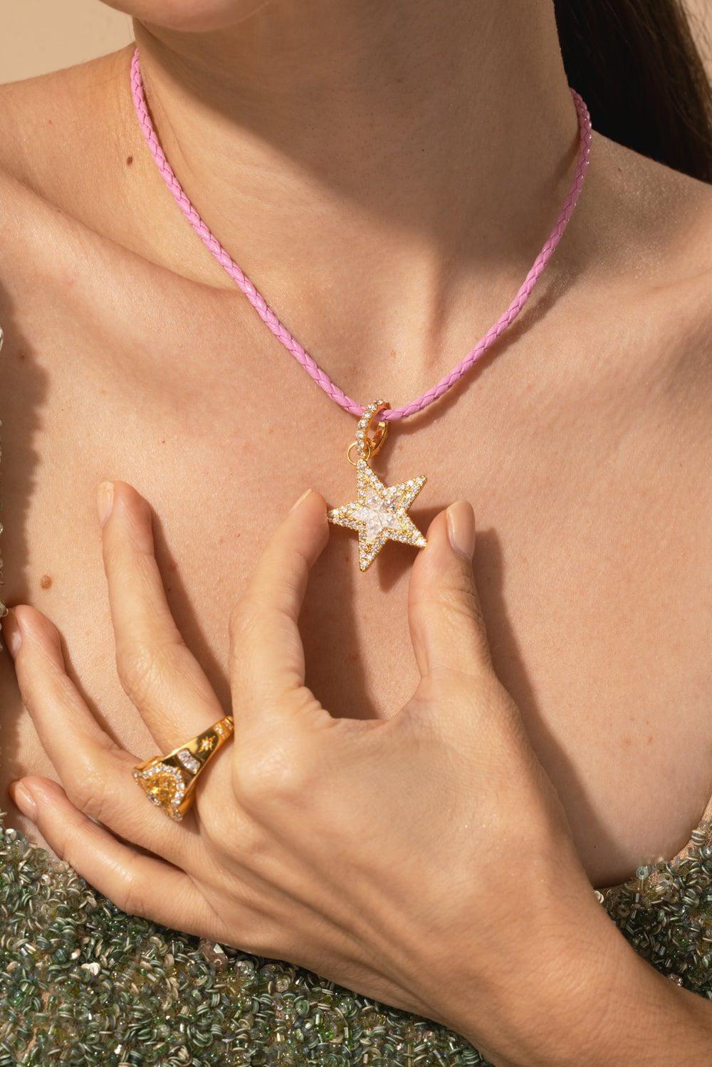 BUDDHA MAMA-Diamond Kite Star Pendant-YELLOW GOLD