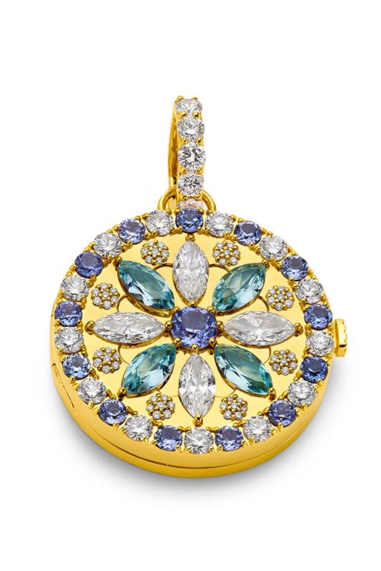 BUDDHA MAMA-Mandala Locket-YELLOW GOLD