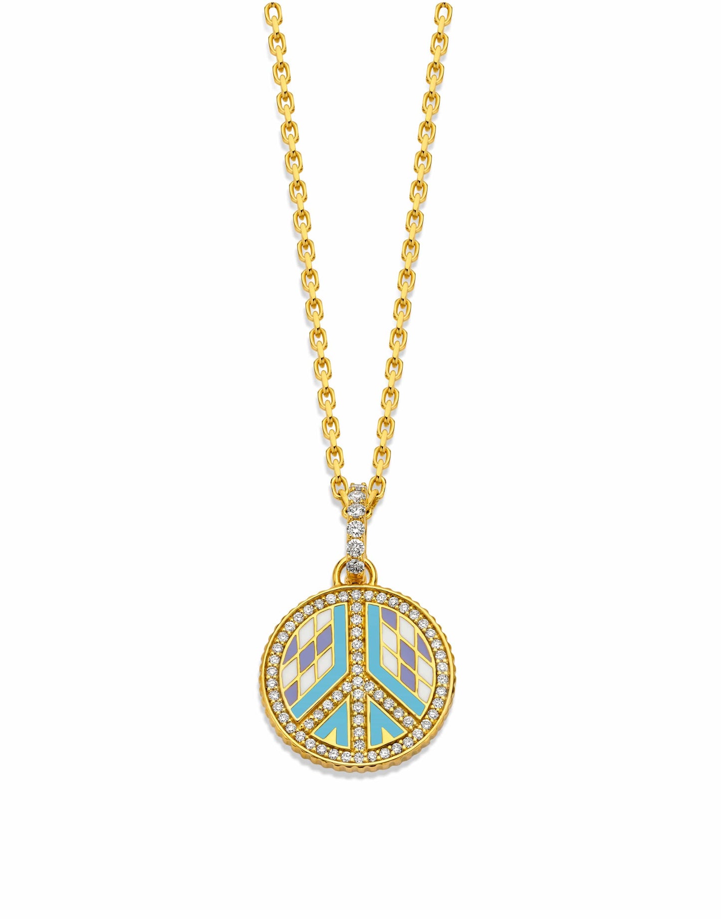 BUDDHA MAMA-Peace Coin Pendant-YELLOW GOLD