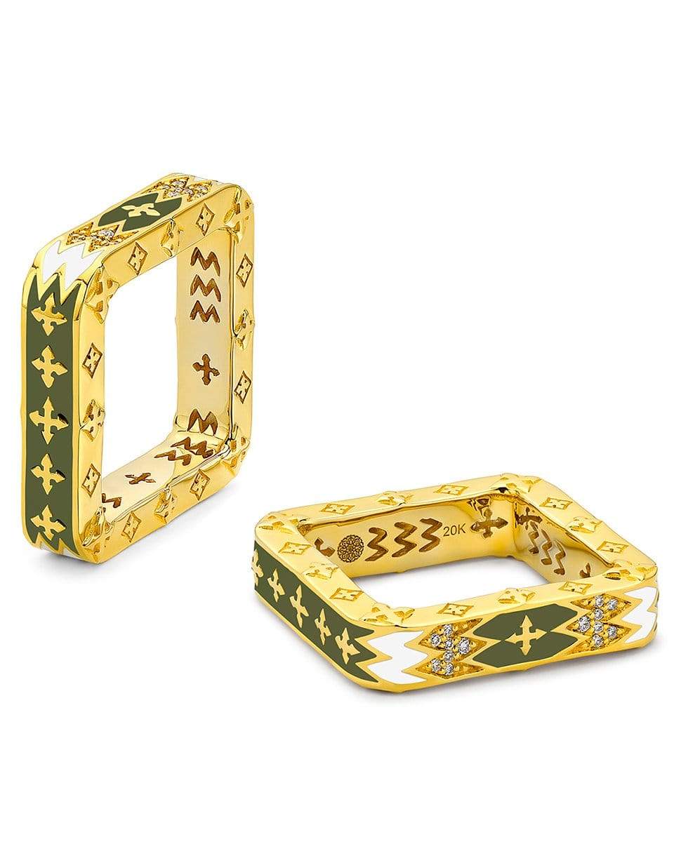 BUDDHA MAMA-Army Green Square Arrow Band-