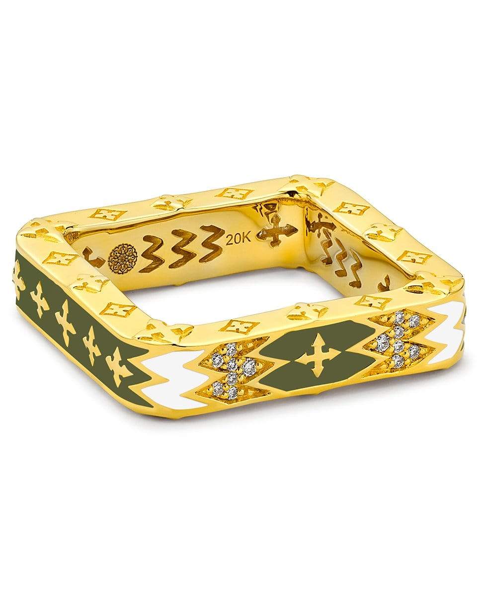 BUDDHA MAMA-Army Green Square Arrow Band-