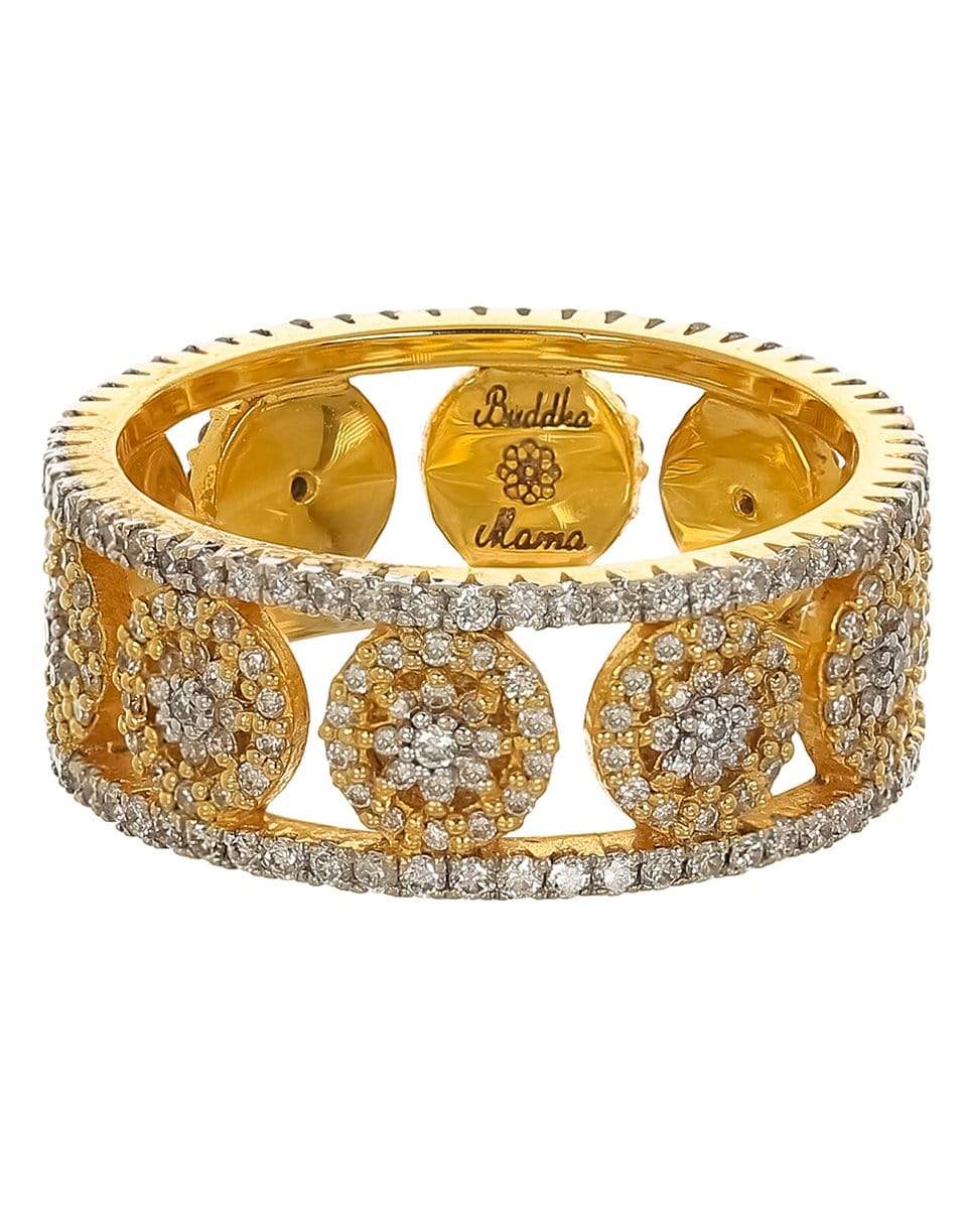 BUDDHA MAMA-Mandala Double Band Ring-YELLOW GOLD