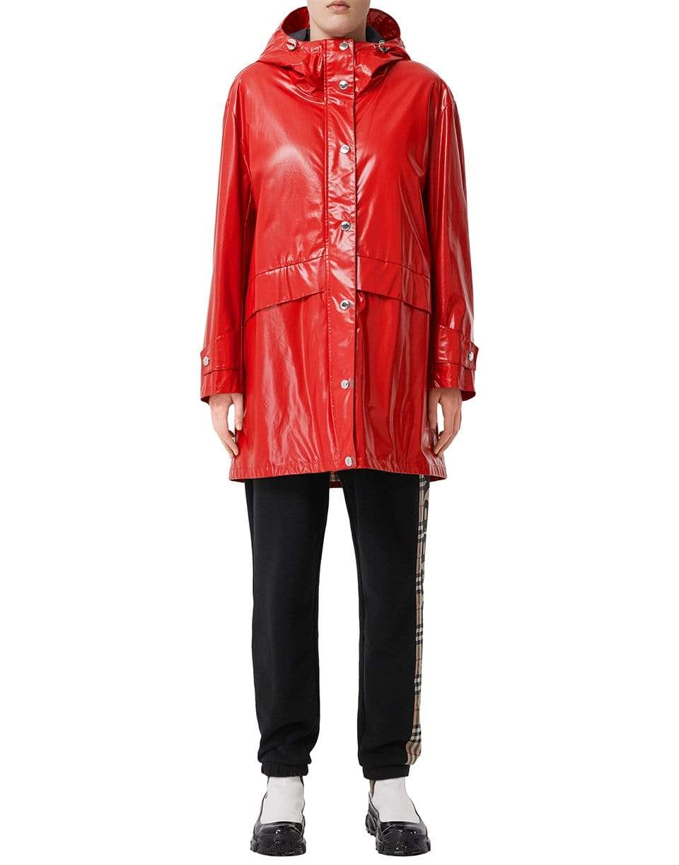BURBERRY-Cramond Logo Parka Raincoat-