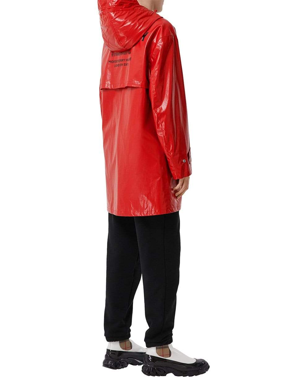 BURBERRY-Cramond Logo Parka Raincoat-