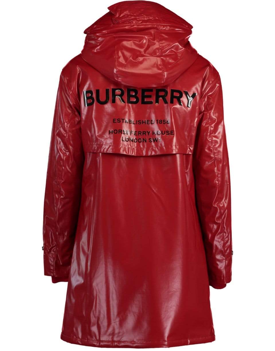 BURBERRY-Cramond Logo Parka Raincoat-