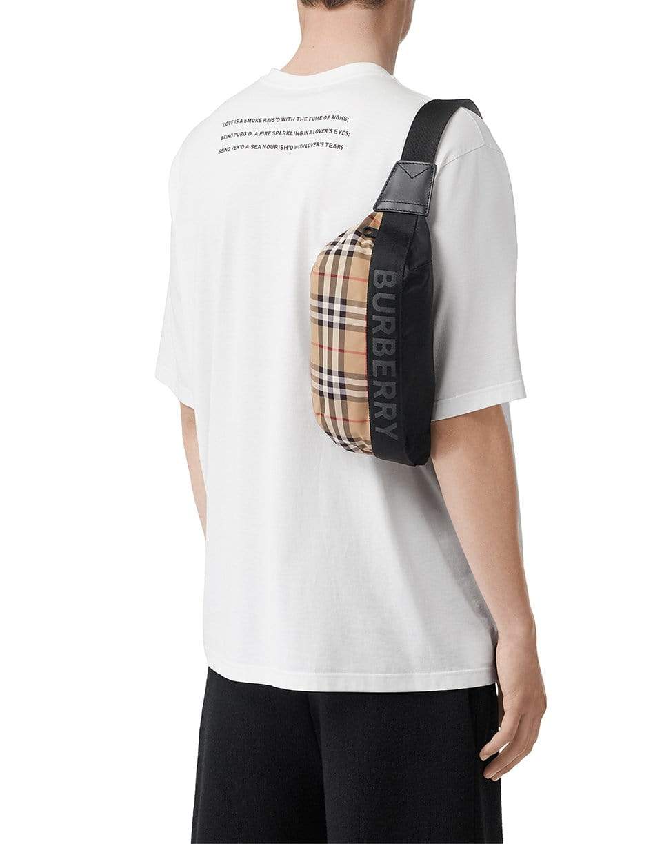 BURBERRY-Burn Vintage Checkered Bag-BEIGE