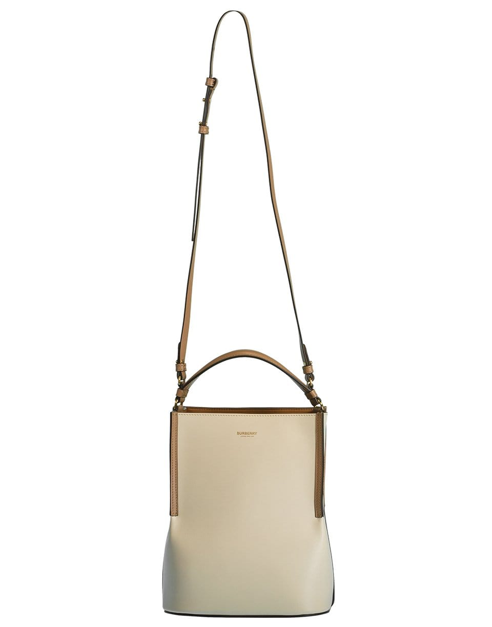 BURBERRY-Small Bi-Color Bucket Bag-BUTTERMI