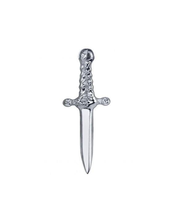 BVLA-White Gold Slasher Dagger Pin-WHITE GOLD