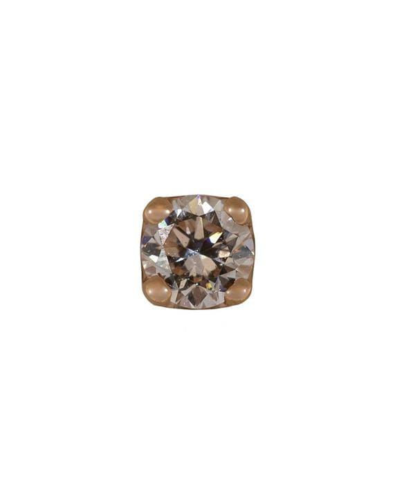 BVLA-White Diamond Stud-ROSE GOLD