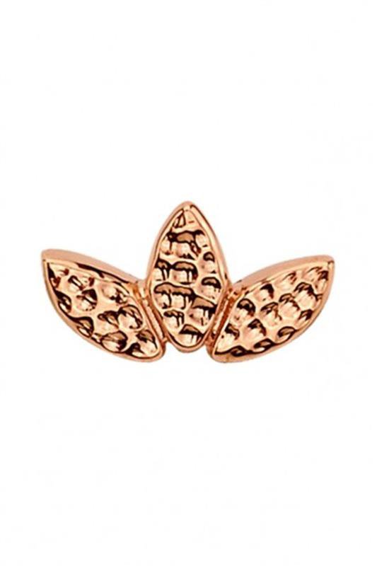 BVLA-Hammered Flat Marquis Fan-ROSE GOLD