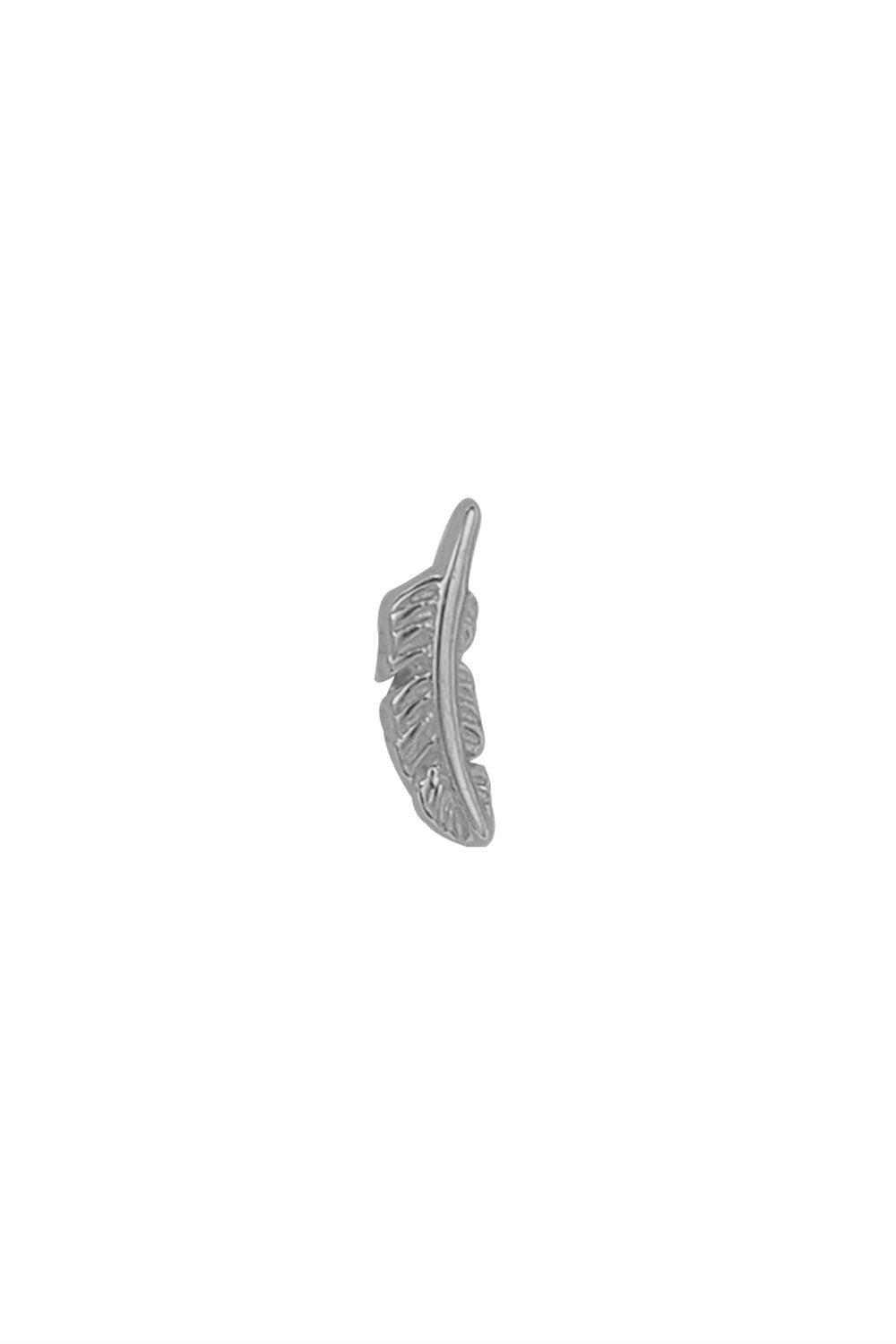 Tiny Feather Ear Pin-ROSE GOLD-LEFT-JEWELRYFINE JEWELPIERCING-BVLA