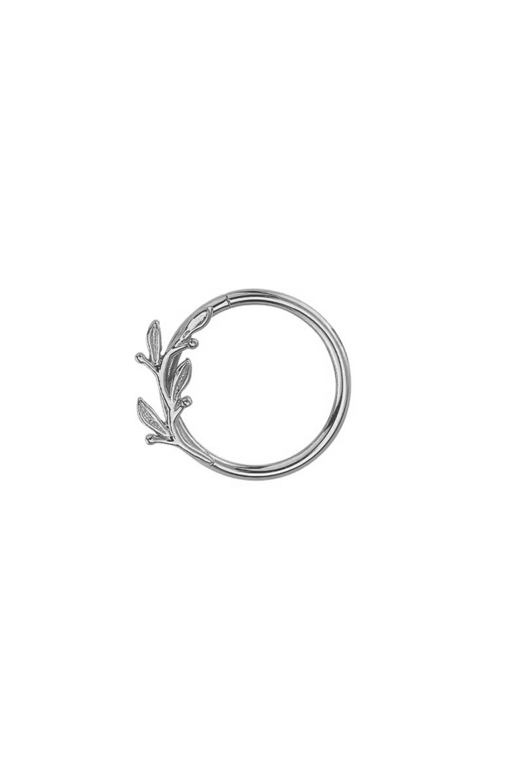 Amity Seam Ear Ring-WHITE GOLD-3/8-JEWELRYFINE JEWELPIERCING-BVLA
