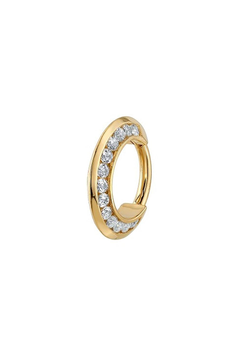 Diamond Breathless Hinge Ear Ring-YELLOW GOLD-16-JEWELRYFINE JEWELPIERCING-BVLA